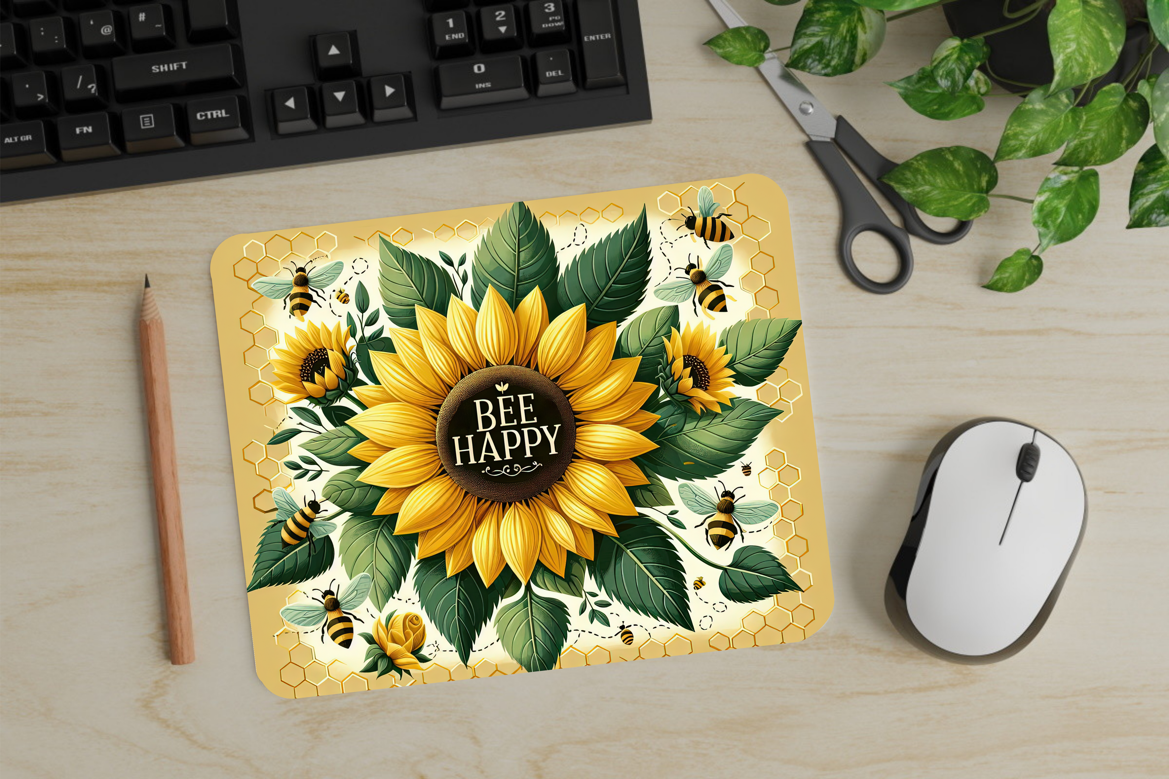 Be Happy - Mouse Pad - Sublimation Transfer