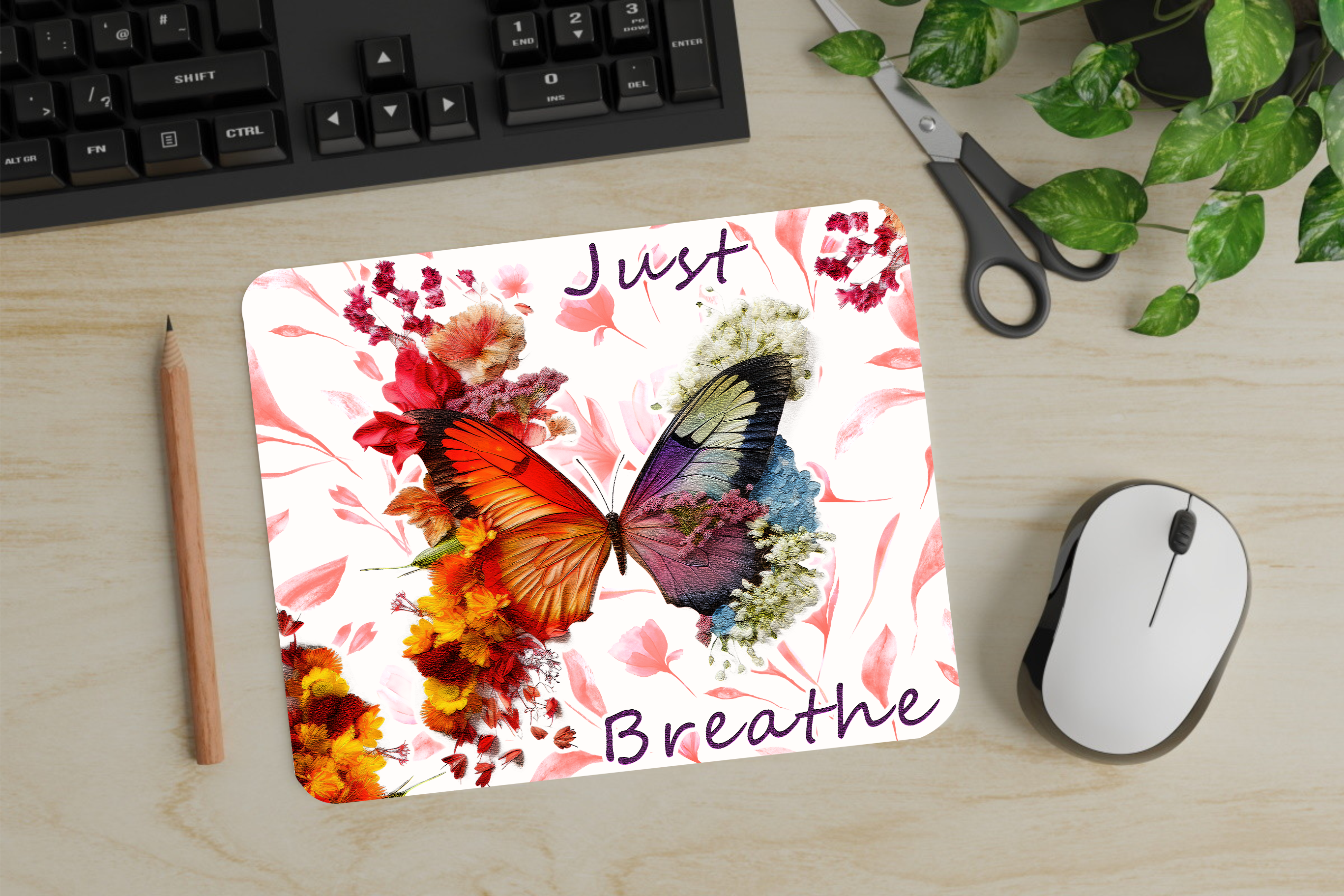 Just Breathe - Mouse Pad - Sublimation Transfer