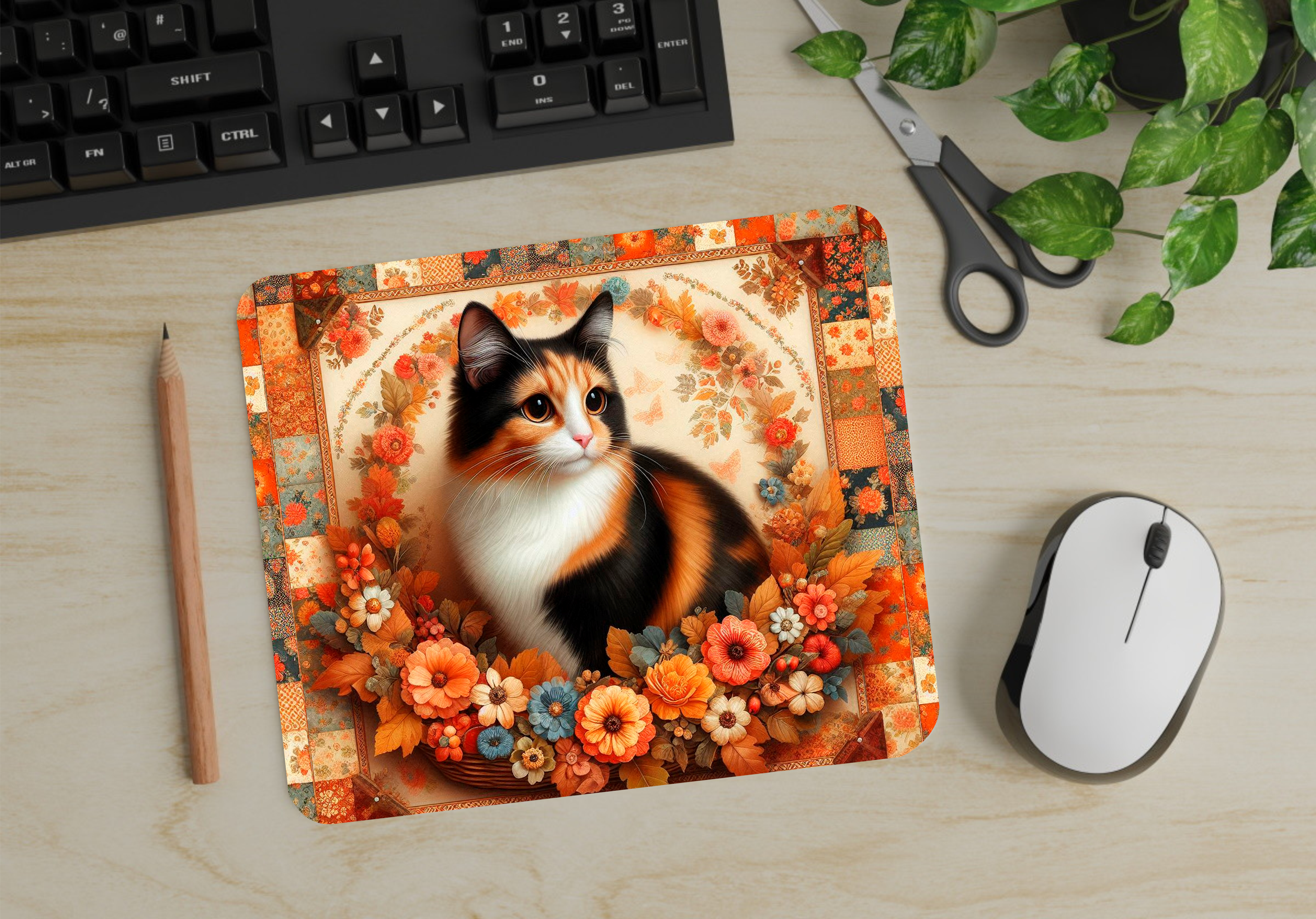Autumn Cat - Mouse Pad - Sublimation Transfer