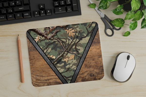 Camo & Faux Wood - Mouse Pad - Sublimation Transfer