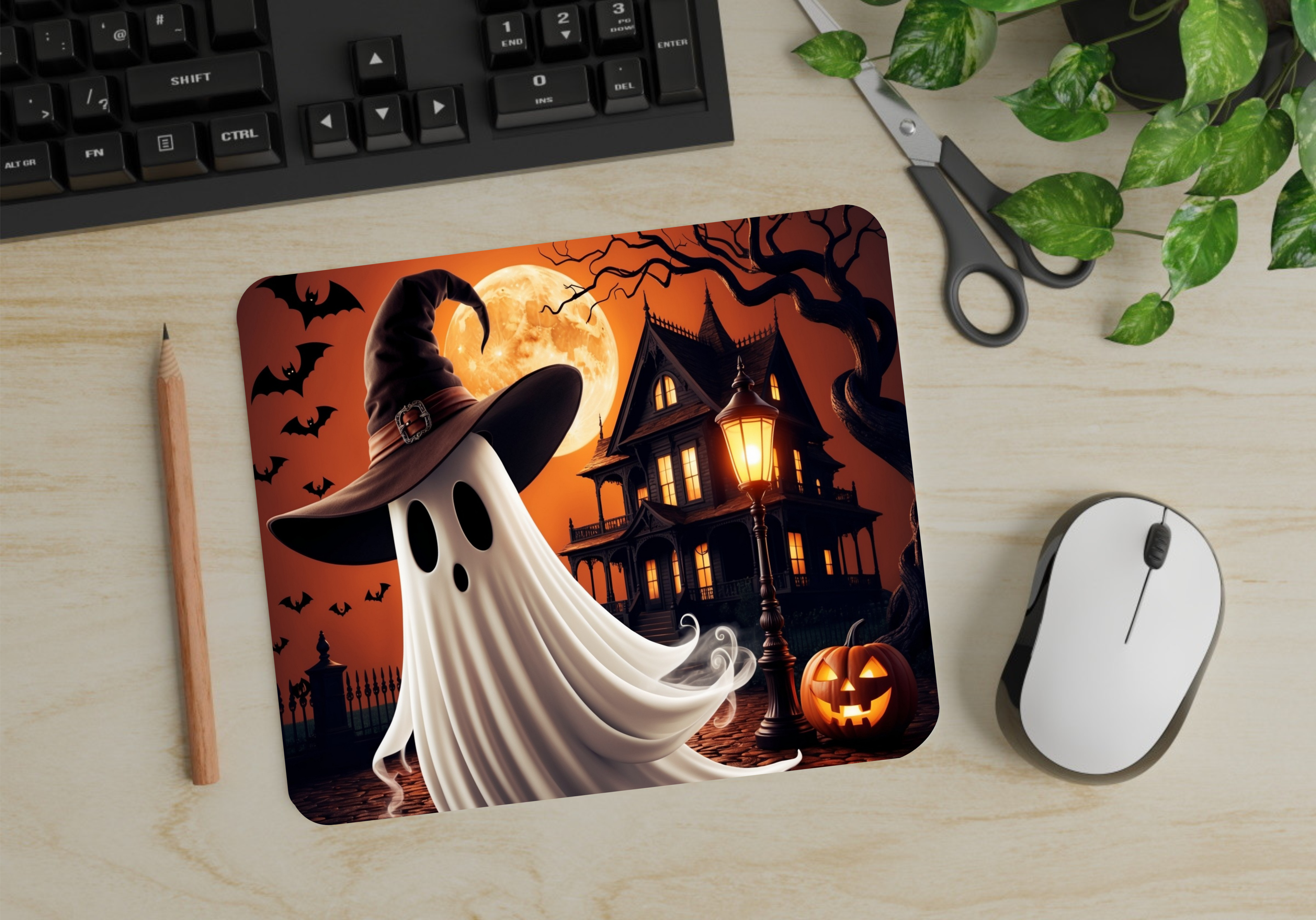 Cowboy Ghost - Mouse Pad - Sublimation Transfer