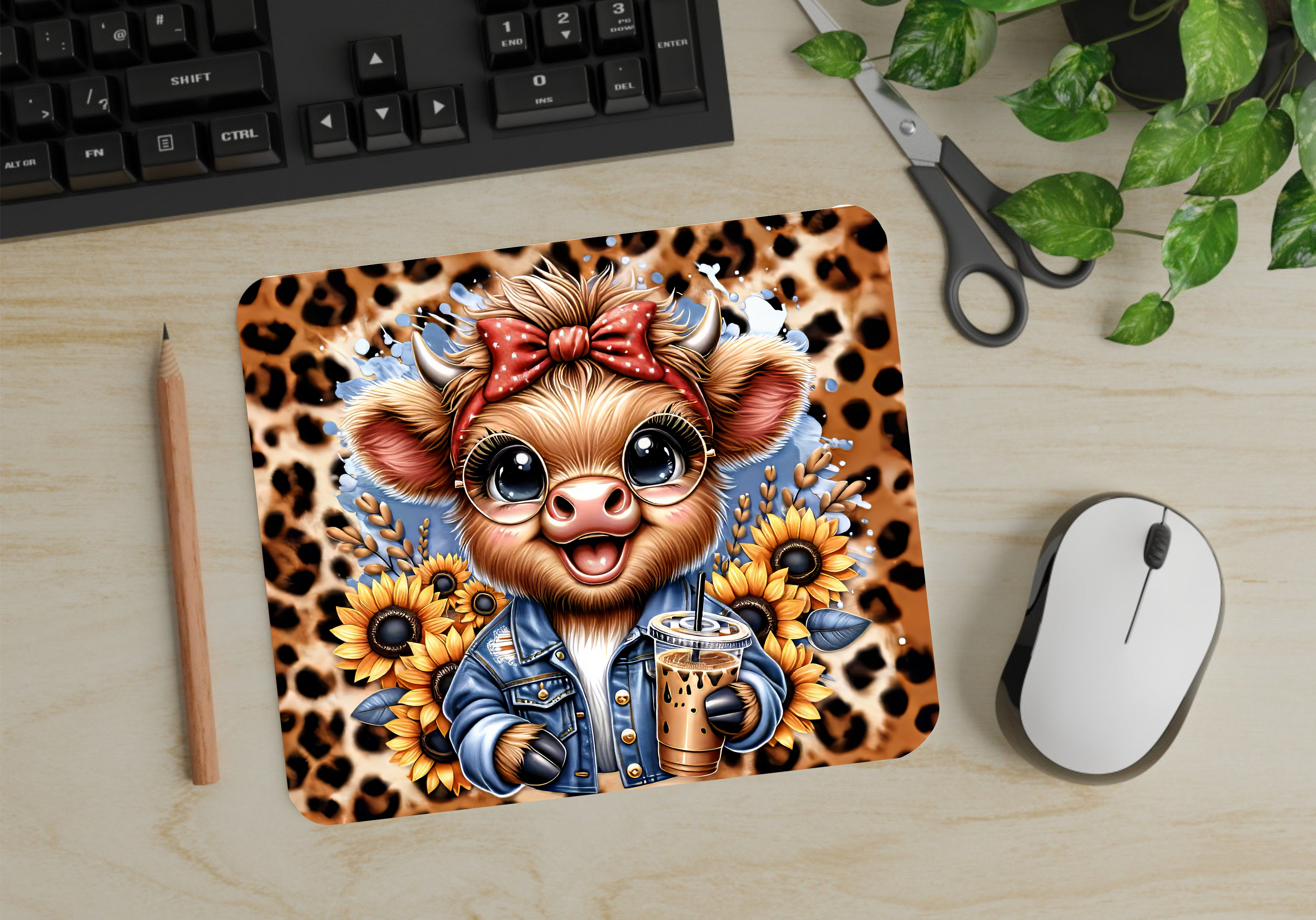 Sassy Cow - Mouse Pad - Sublimation Transfer