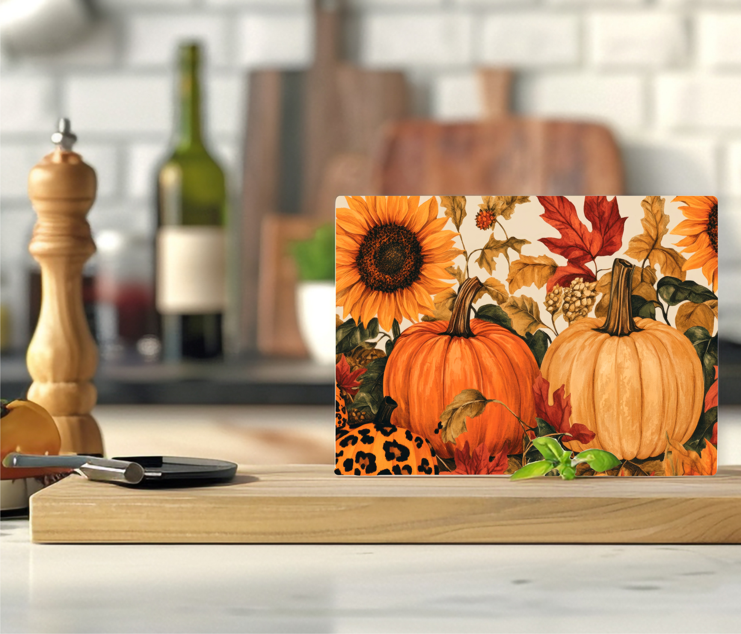Autumn Pumpkins - Cutting Board - Sublimation Transfer