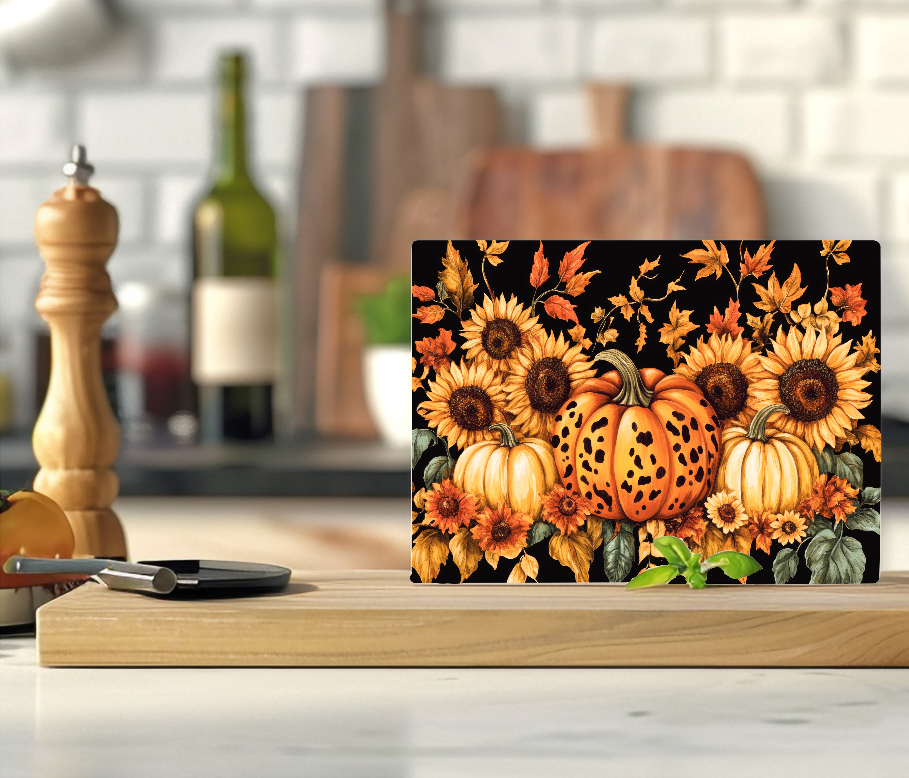 Autumn Pumpkins - Cutting Board - Sublimation Transfer