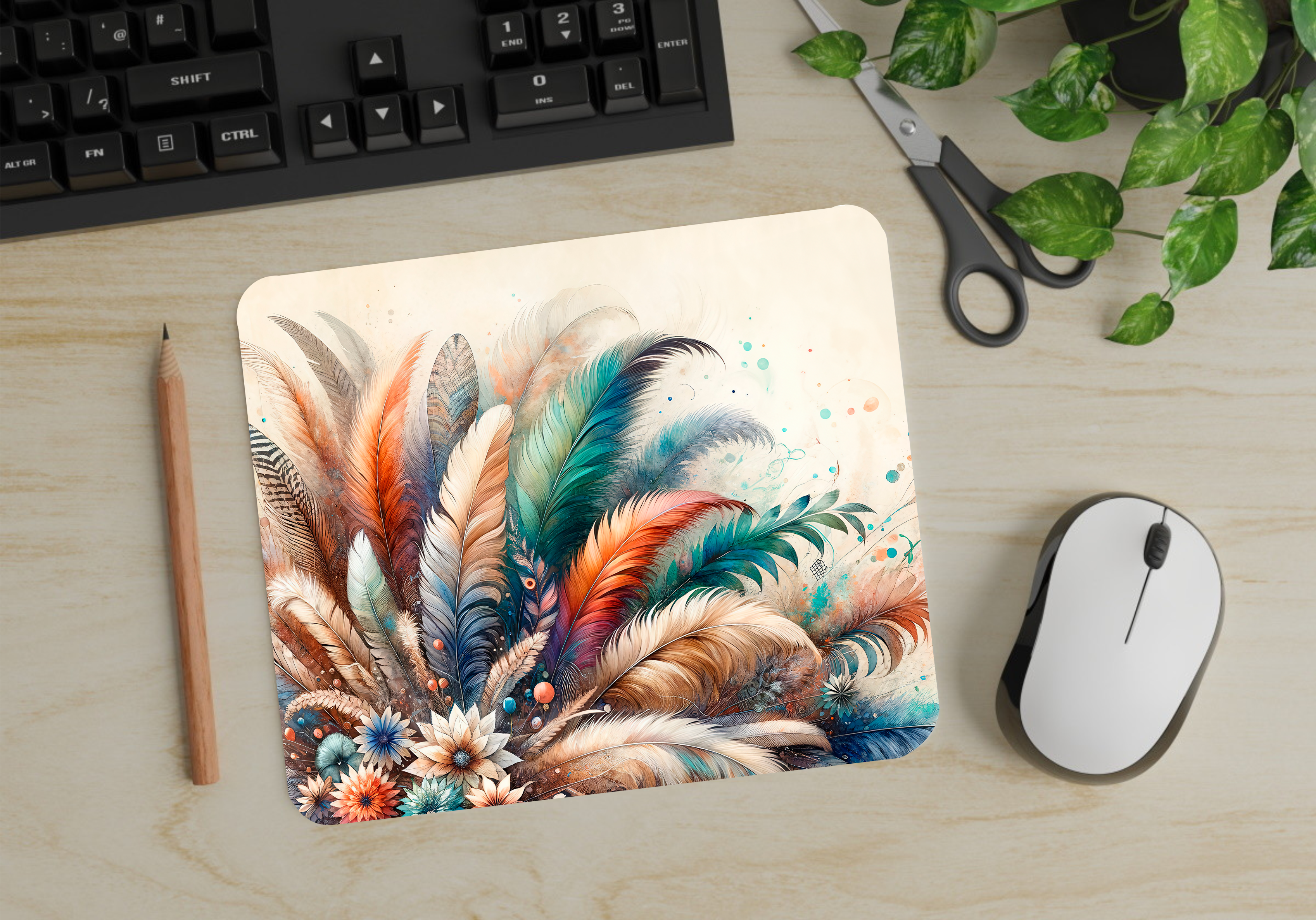 Feathers - Mouse Pad - Sublimation Transfer