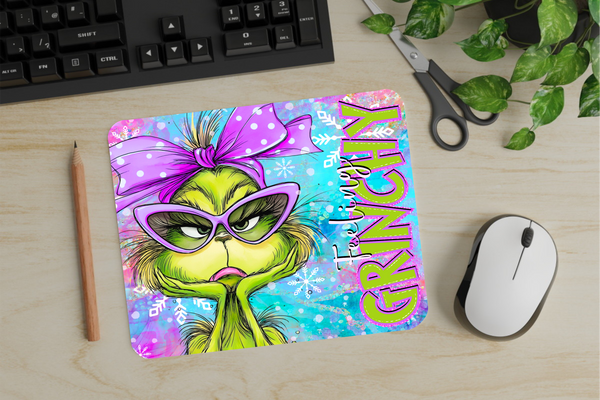 Feeling Grinchy - Mouse Pad - Sublimation Transfer