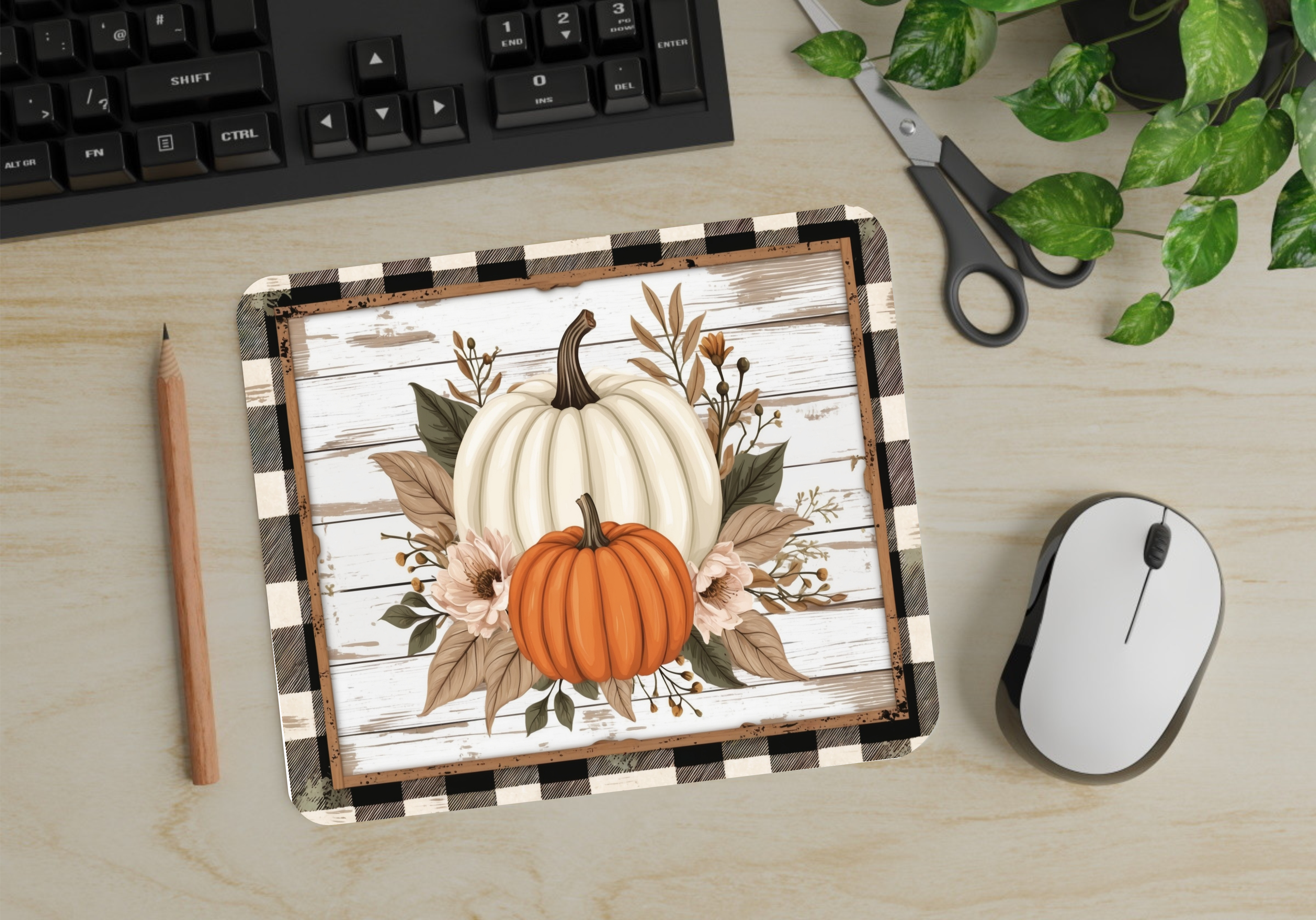 Autumn Pumpkins - Mouse Pad - Sublimation Transfer