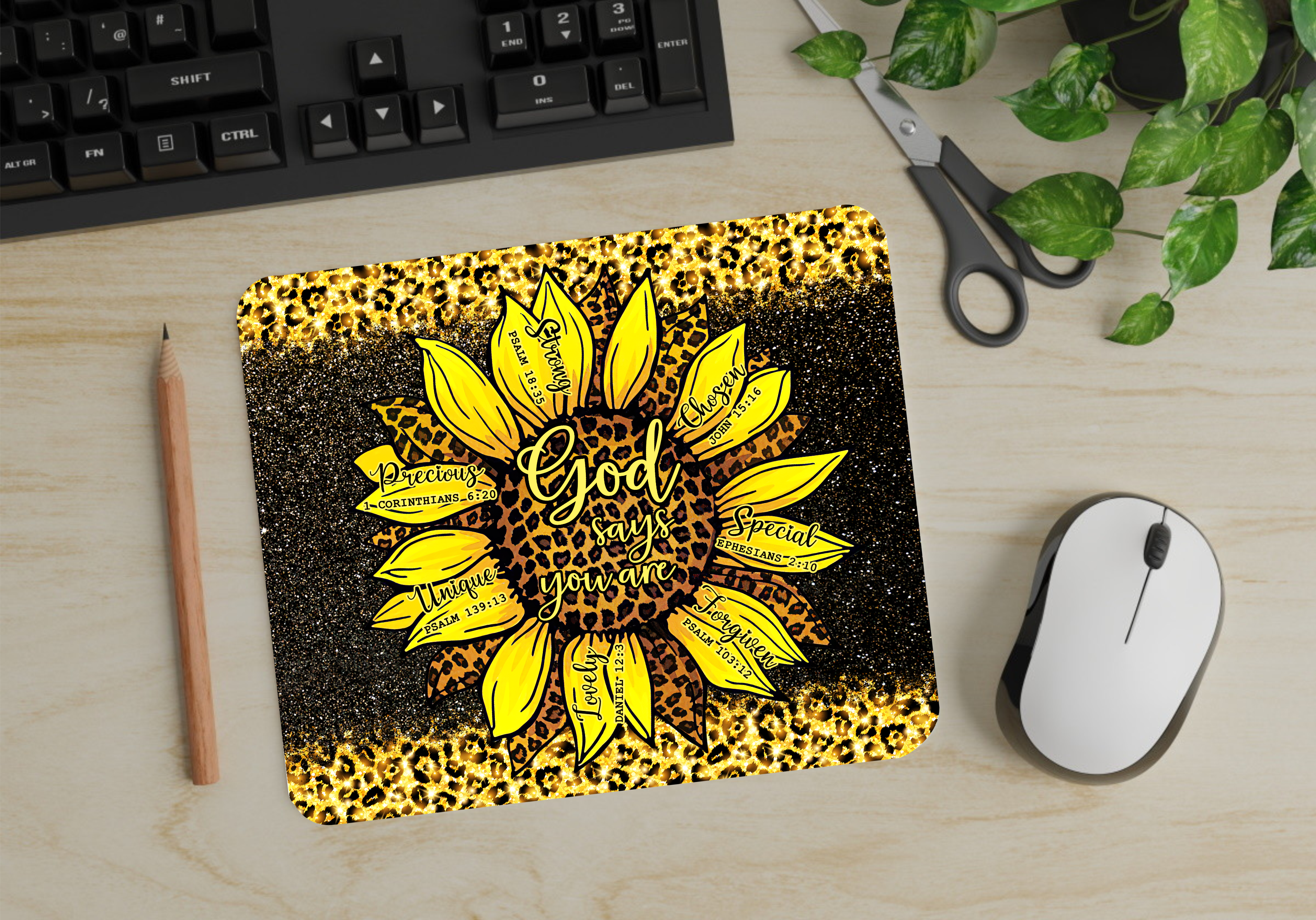 God Says I Am - Mouse Pad - Sublimation Transfer