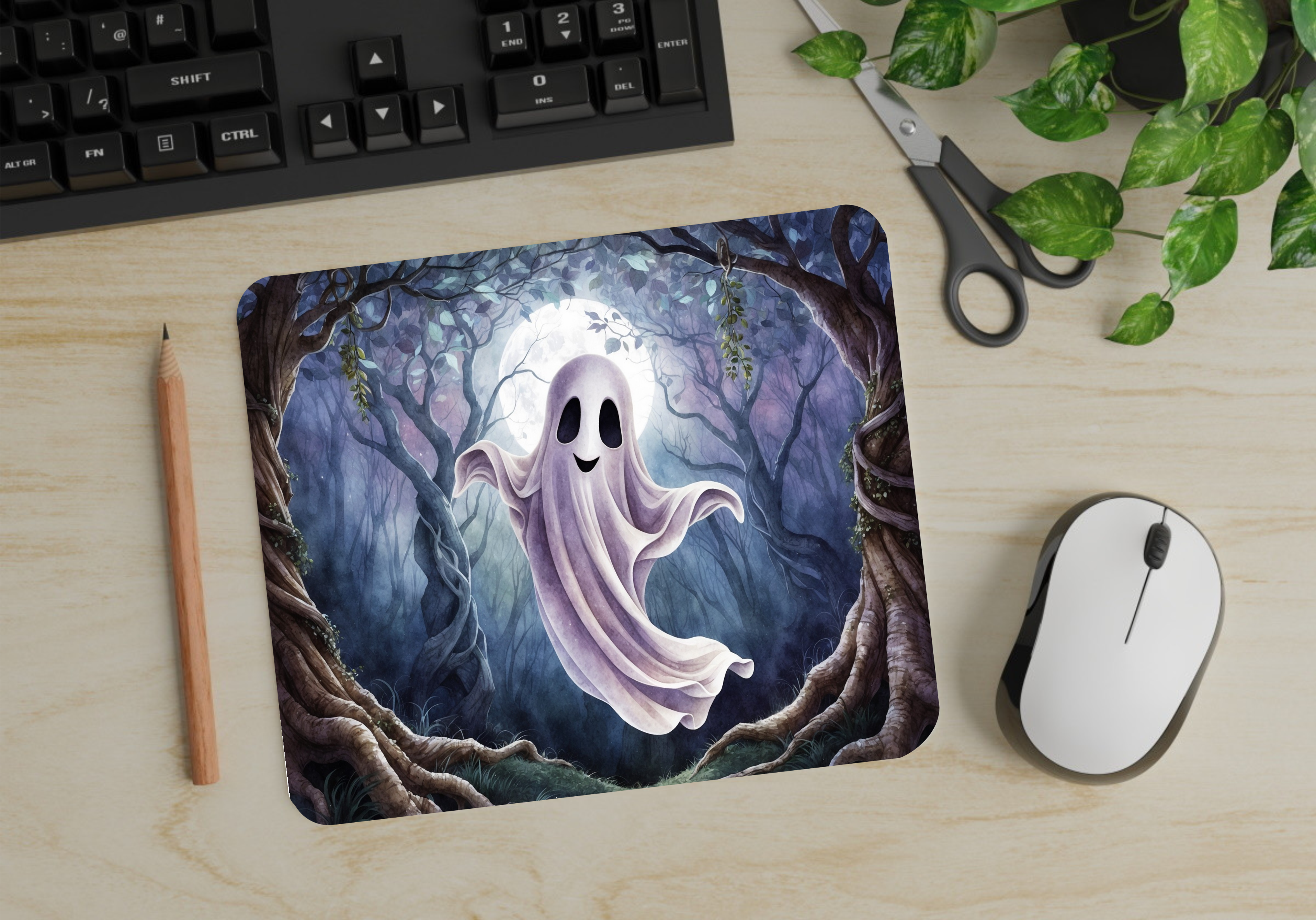 Halloween Ghost - Mouse Pad - Sublimation Transfer