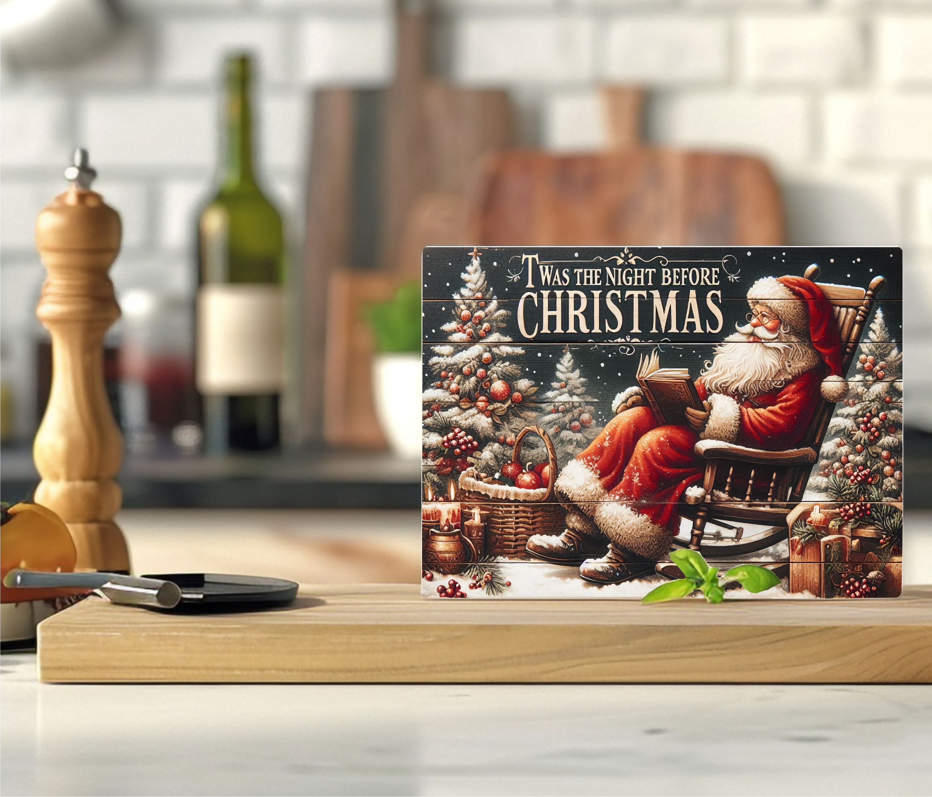 Twas The Night Before Christmas - Cutting Board - Sublimation Transfer
