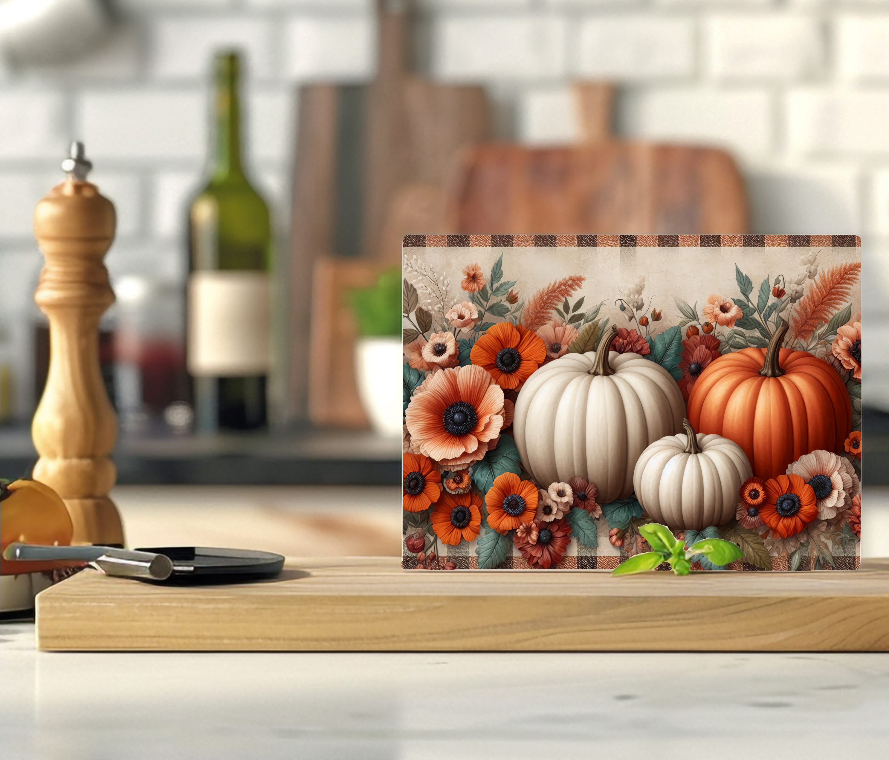 Autumn Pumpkins - Cutting Board - Sublimation Transfer