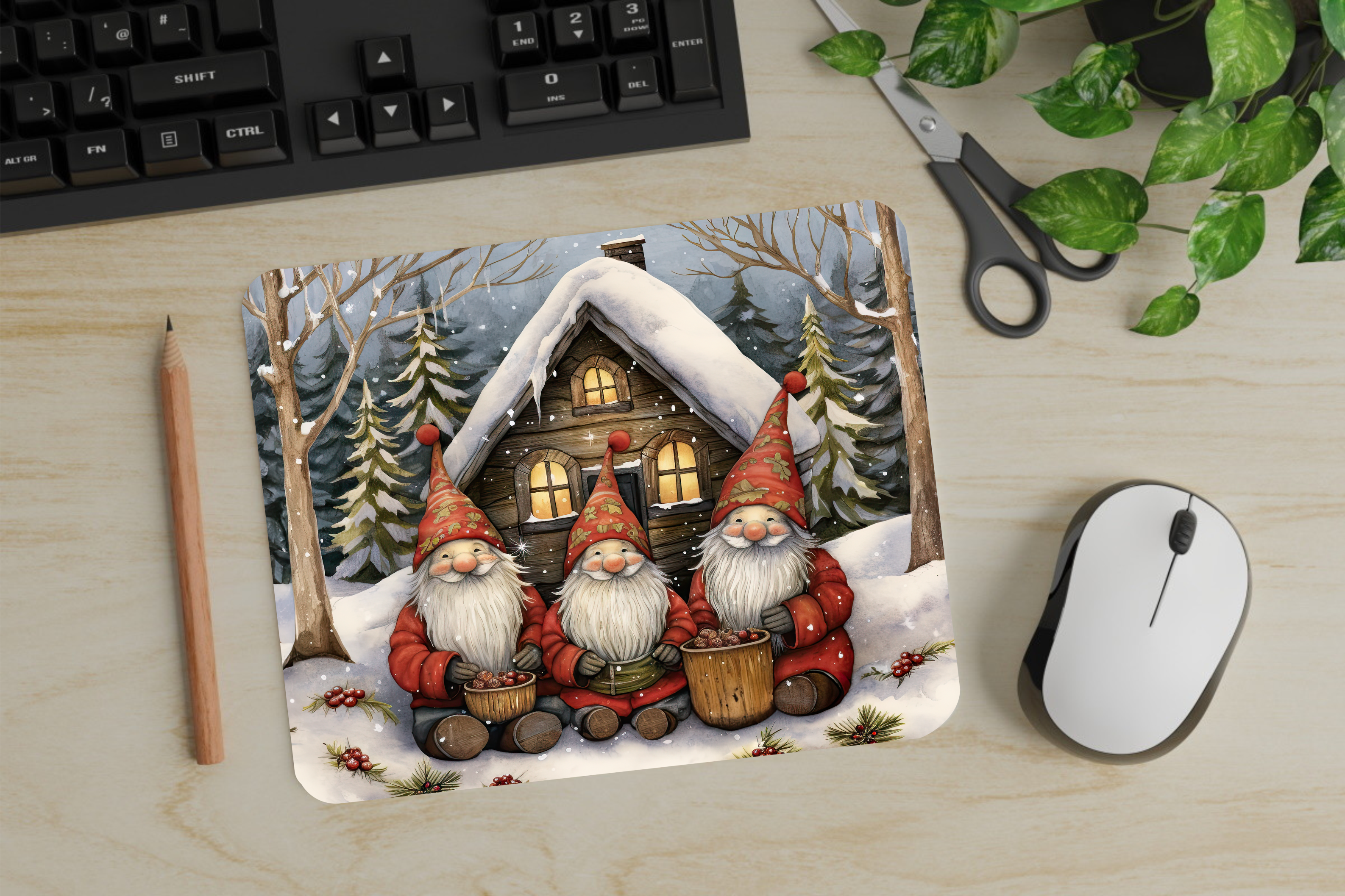 Autumn Gnomes - Mouse Pad - Sublimation Transfer