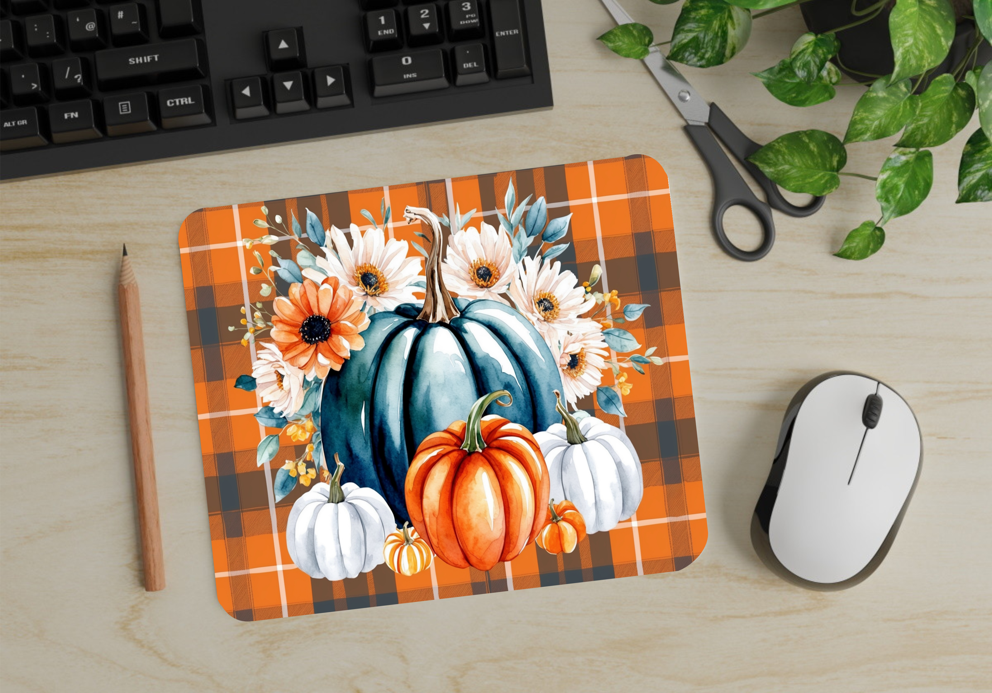 Autumn Pumpkins - Mouse Pad - Sublimation Transfer