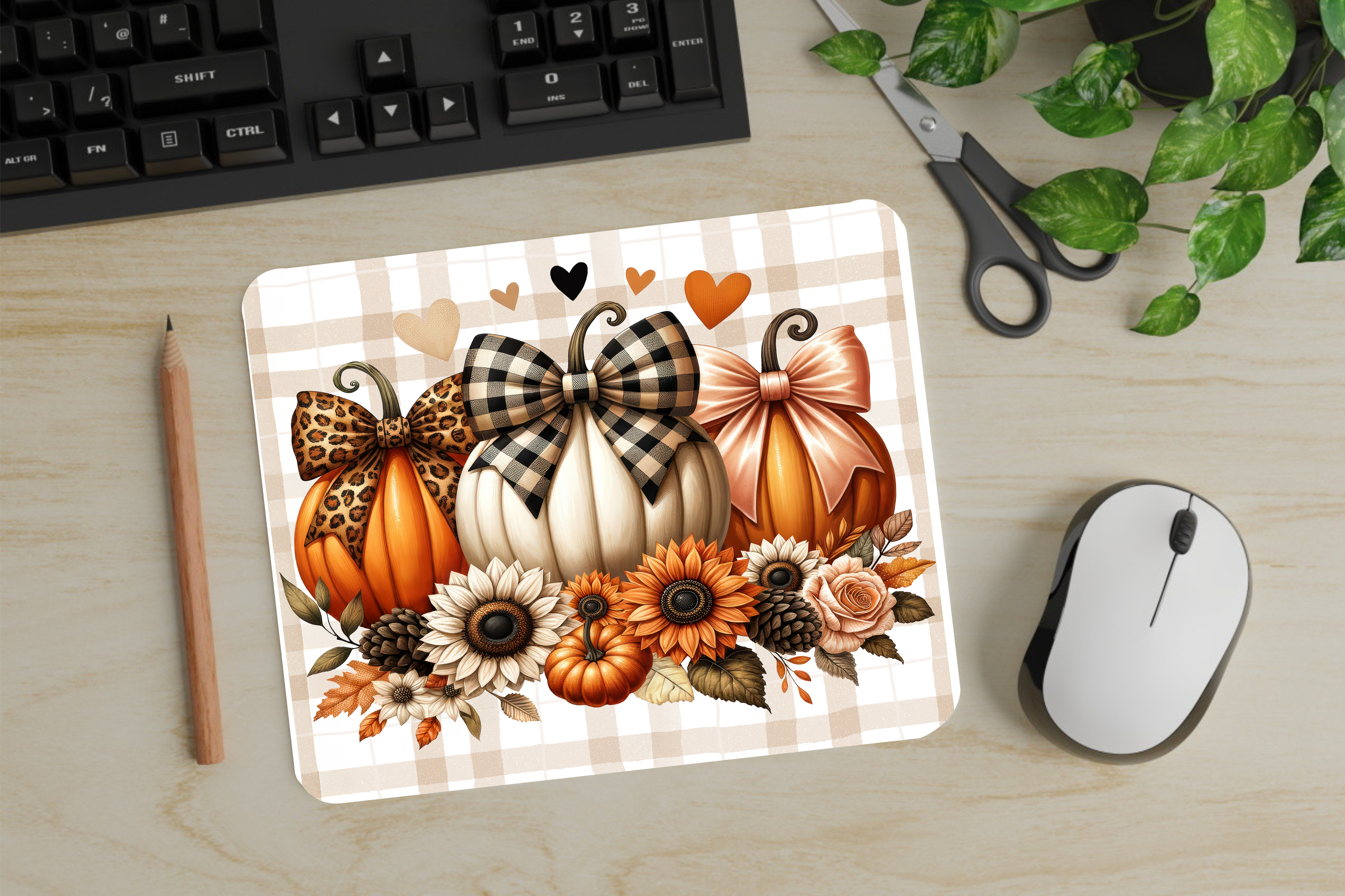 Autumn Pumpkins - Mouse Pad - Sublimation Transfer