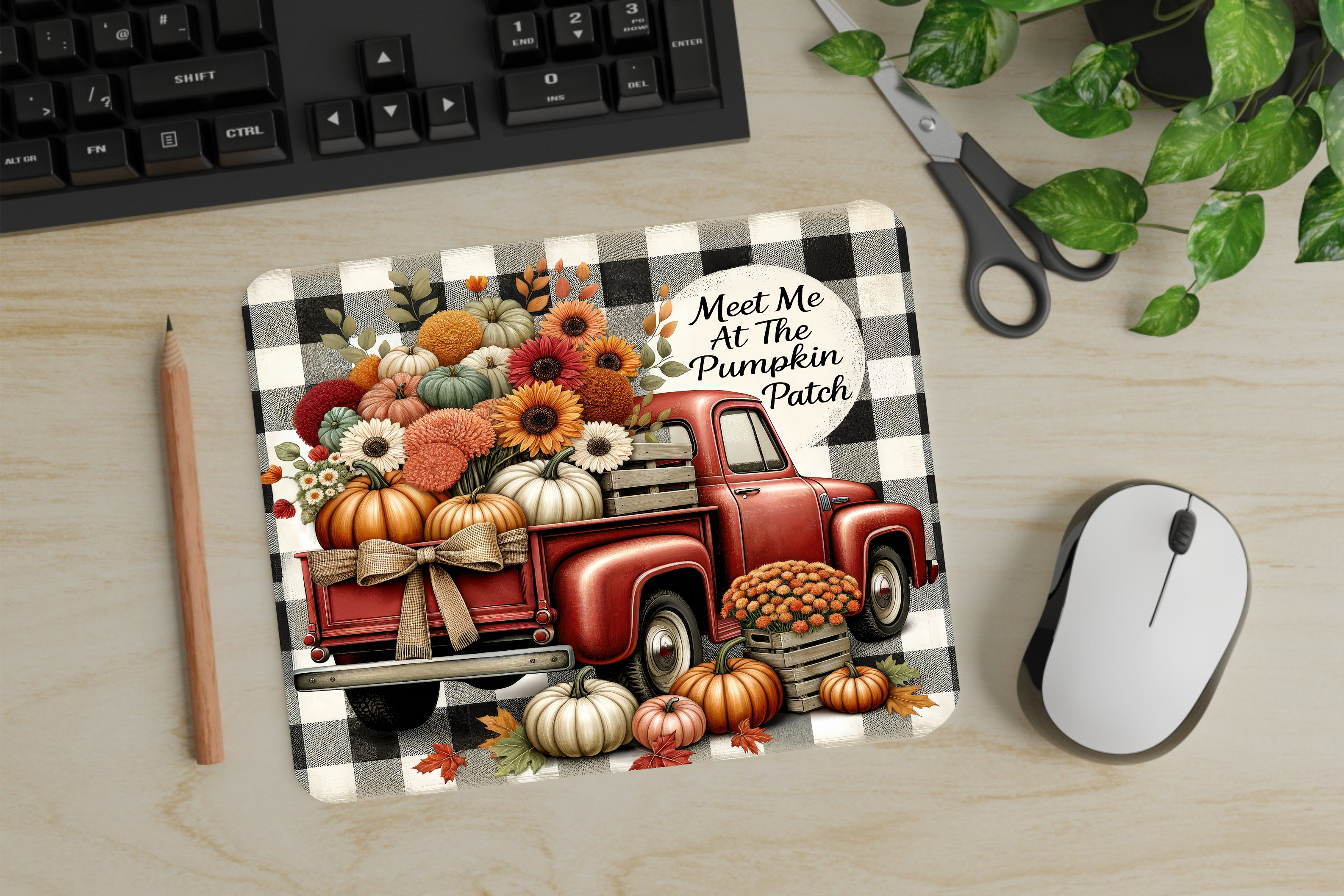 Meet Me At The Pumpkin Patch - Mouse Pad - Sublimation Transfer