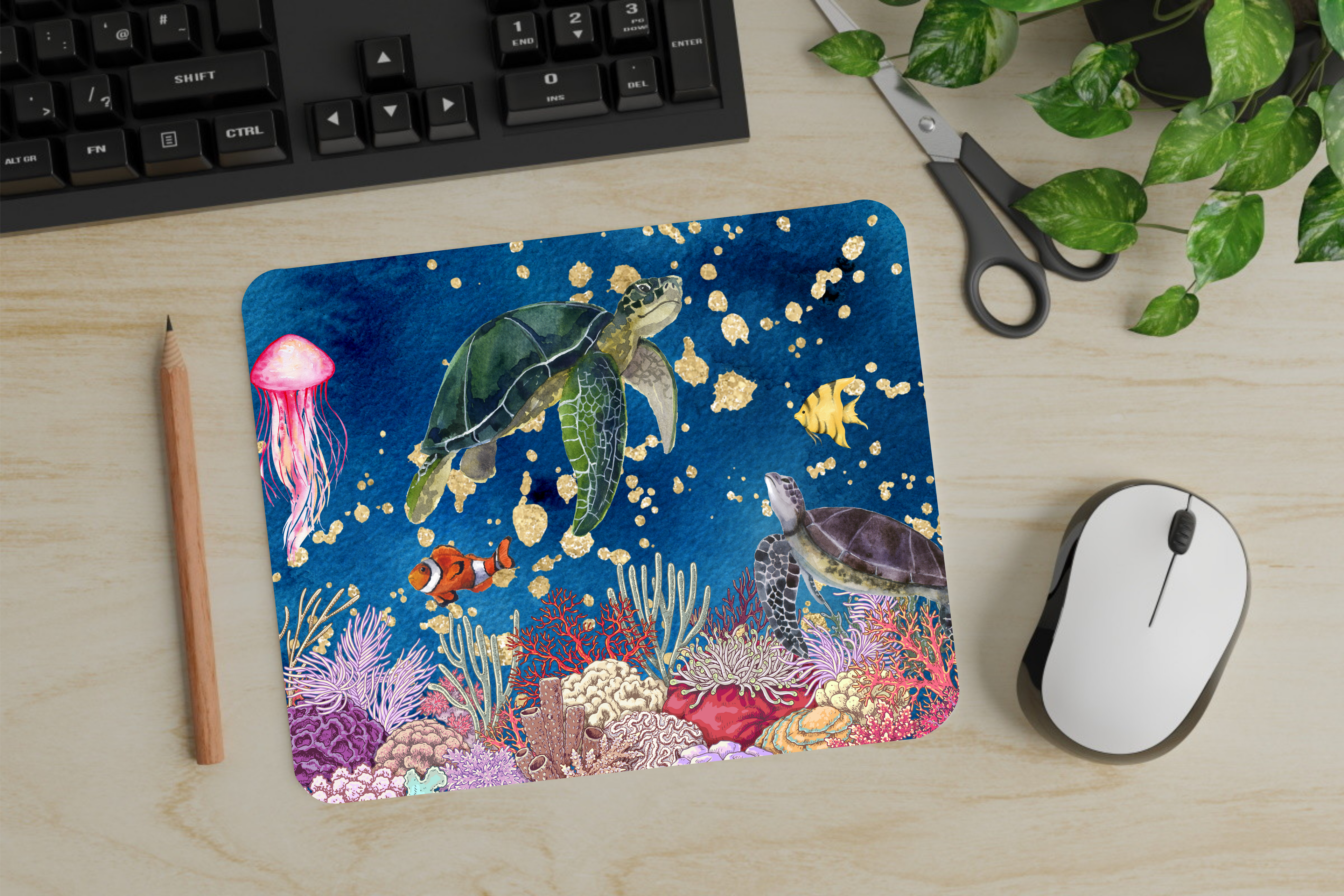 Sea Turtle - Mouse Pad - Sublimation Transfer