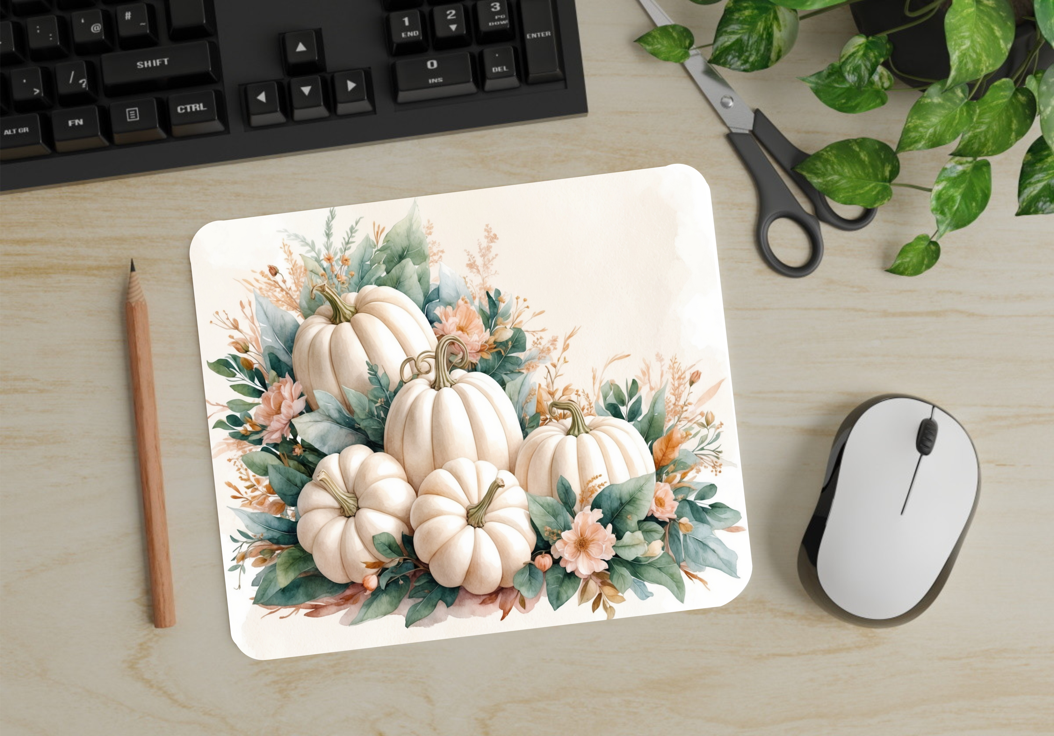 Autumn Pumpkins - Mouse Pad - Sublimation Transfer