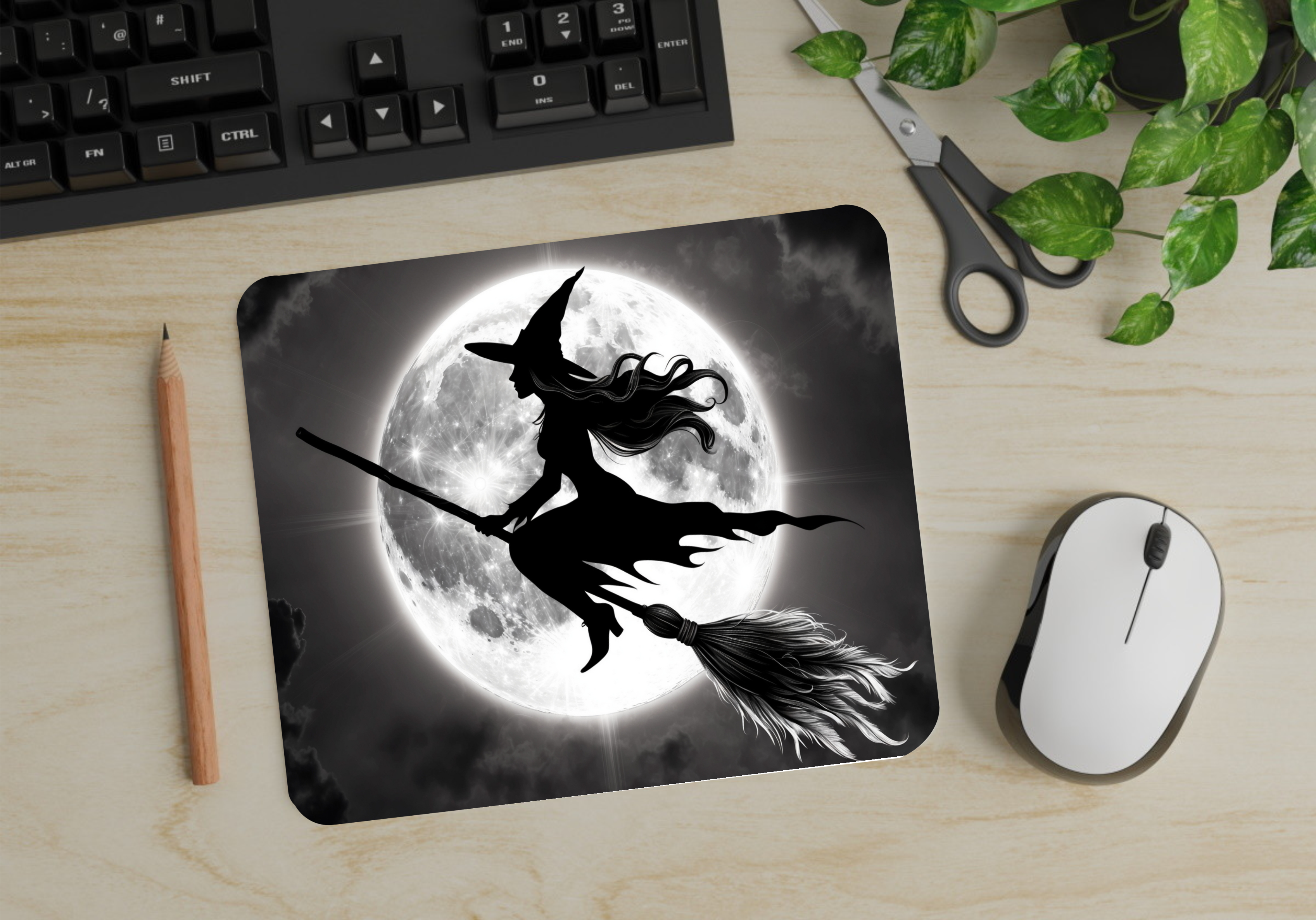 Flying Witch - Mouse Pad - Sublimation Transfer