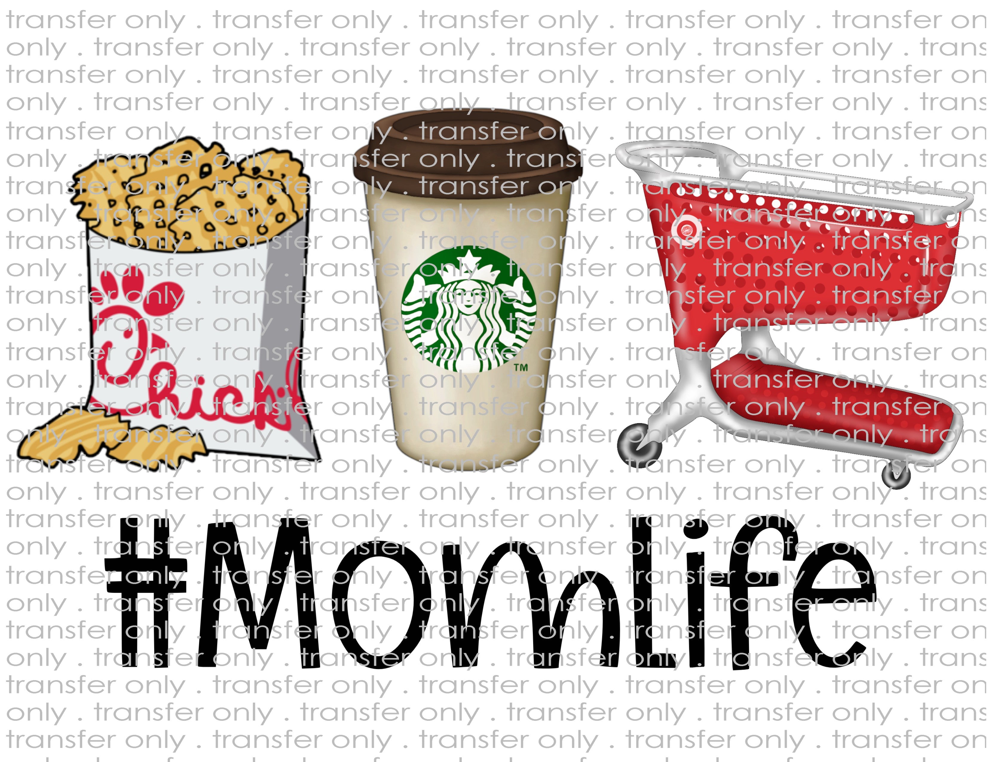 Mom Life - Waterslide, Sublimation Transfers