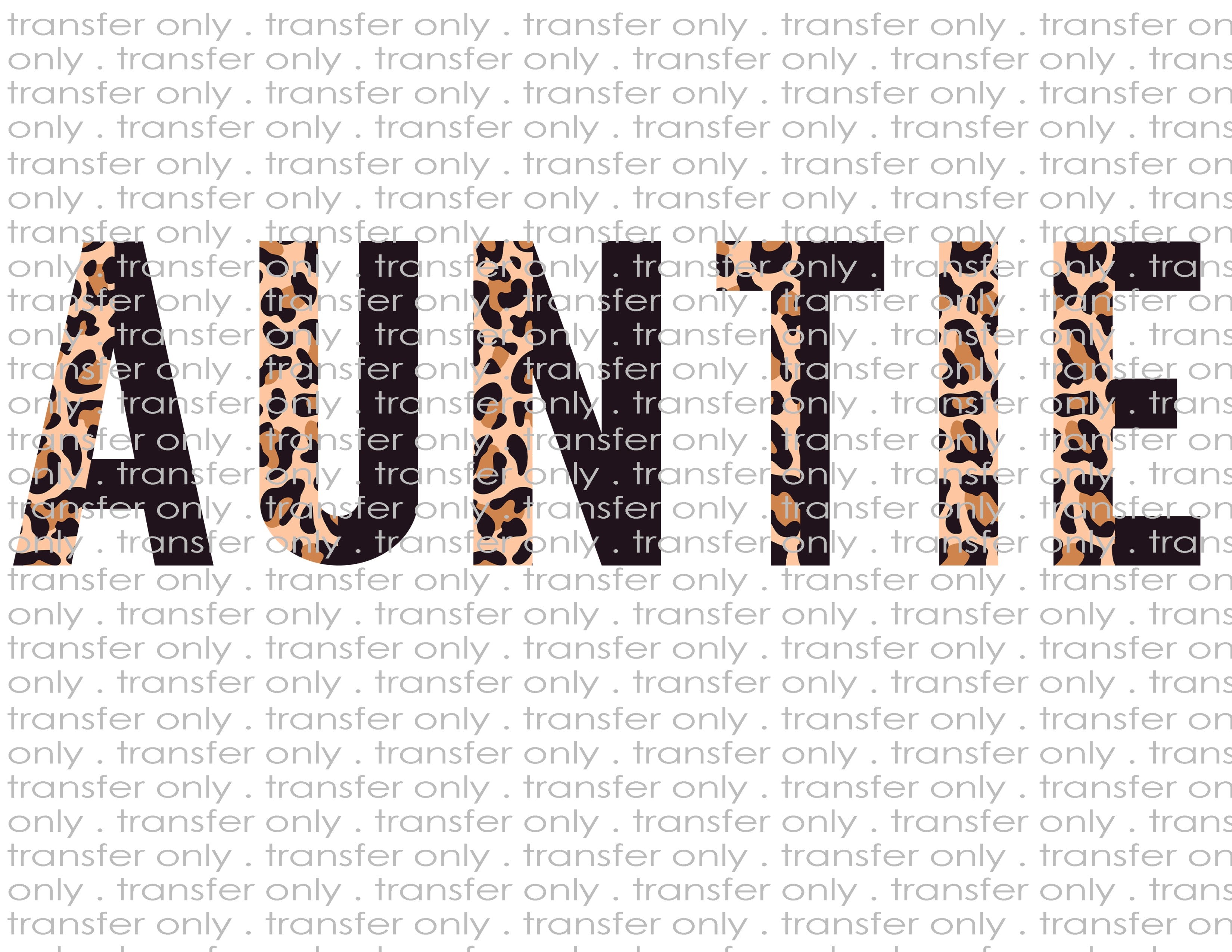 Auntie - Waterslide, Sublimation Transfers