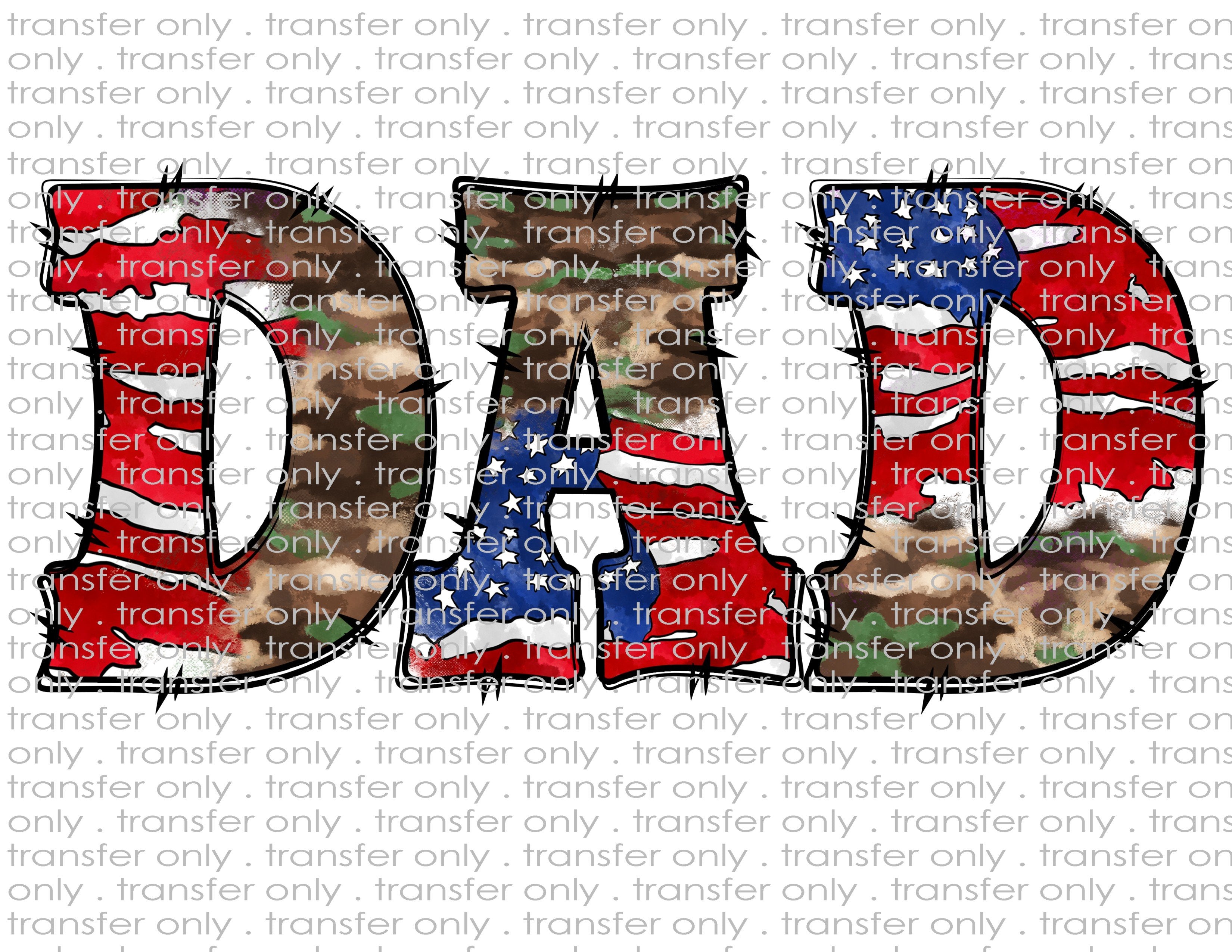 Military Dad - Waterslide, Sublimation Transfers