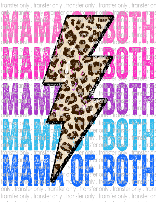 Mom of Both - Waterslide, Sublimation Transfers