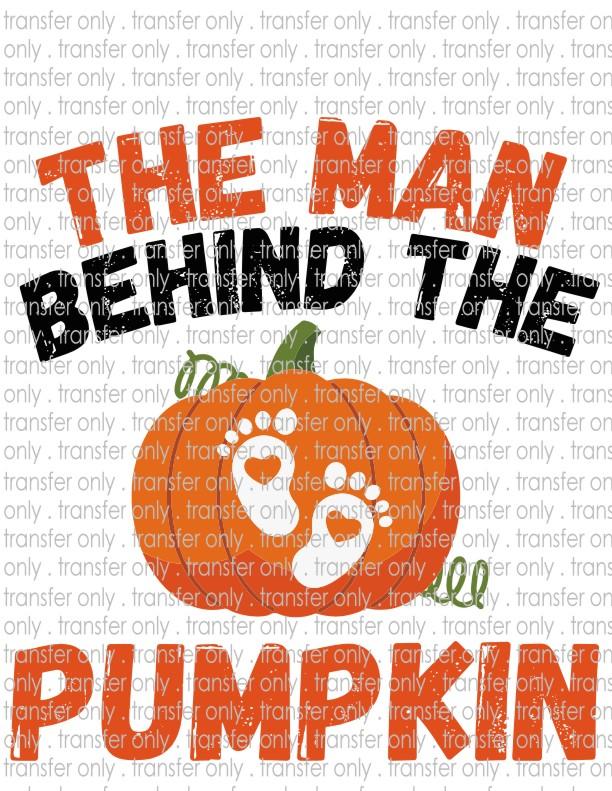 Man Behind the Pumpkin - Waterslide, Sublimation Transfers