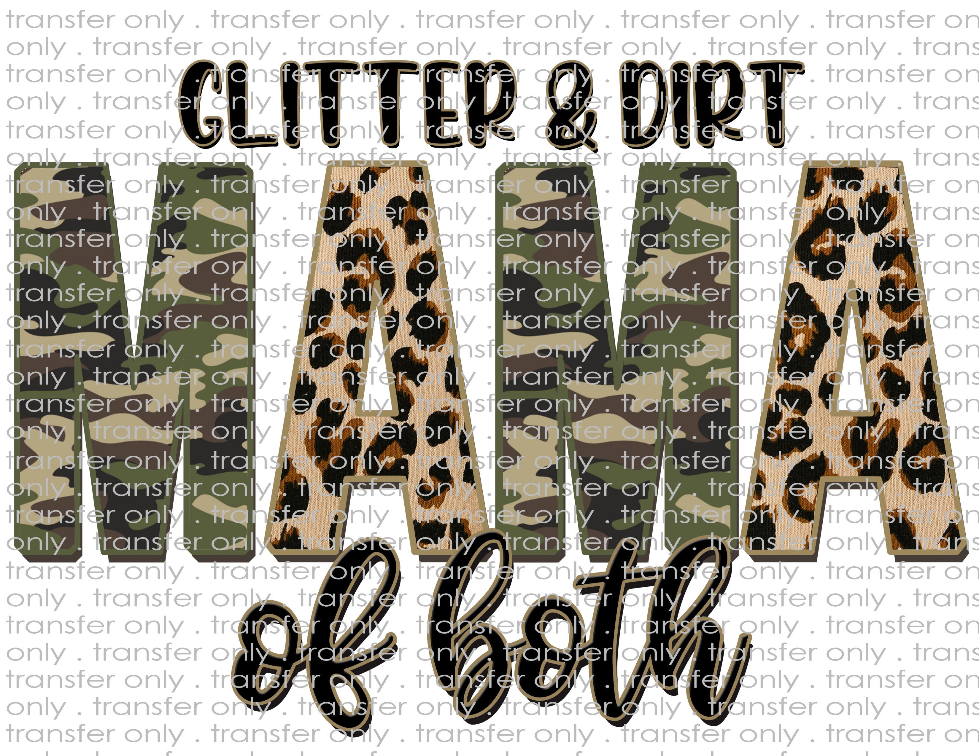 Mom of Both - Waterslide, Sublimation Transfers