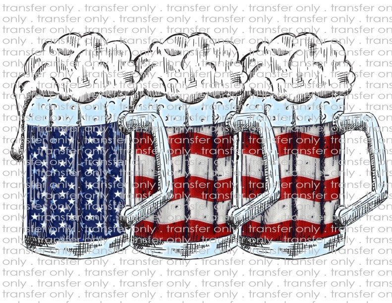 American Beer - Waterslide, Sublimation Transfers