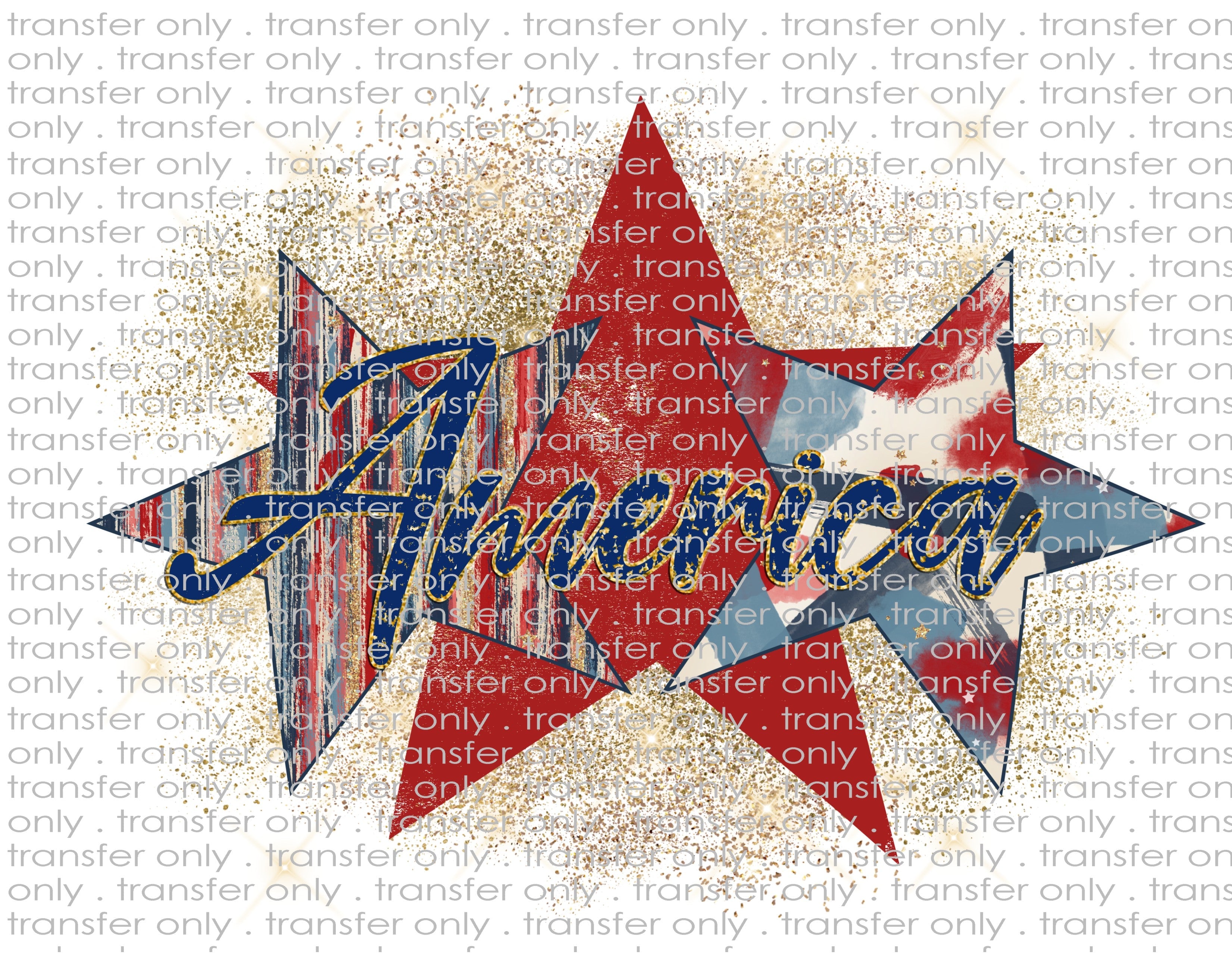 America - Waterslide, Sublimation Transfers