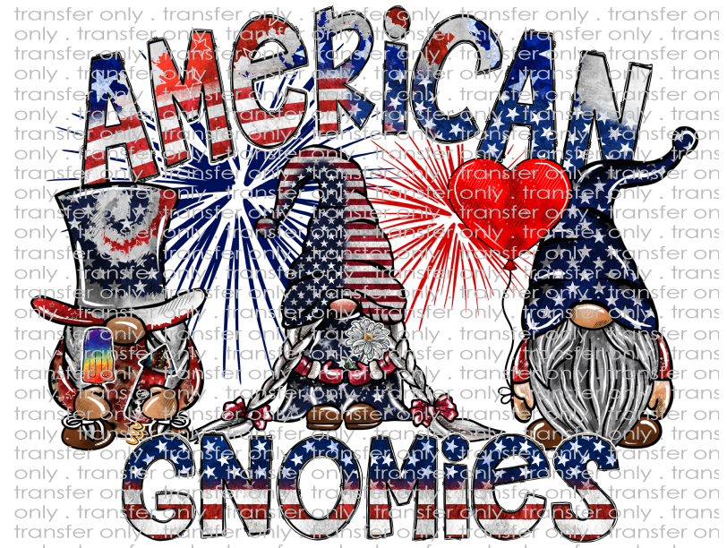American Gnomies - Waterslide, Sublimation Transfers