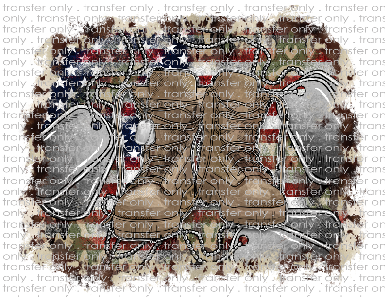 American Soldier - Waterslide, Sublimation Transfers