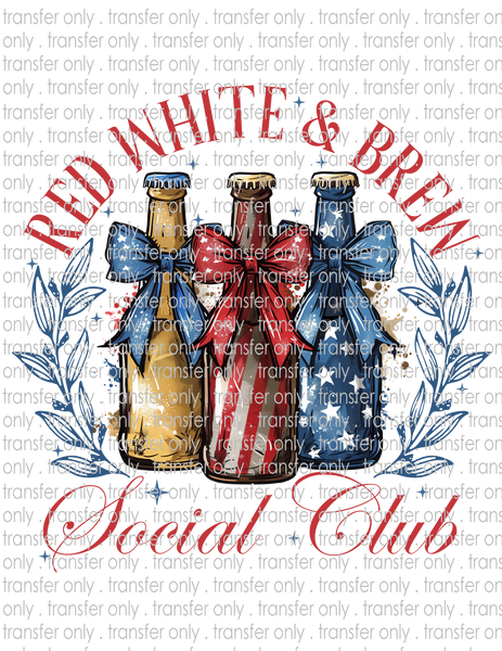 Red White & Brew - Waterslide, Sublimation Transfers