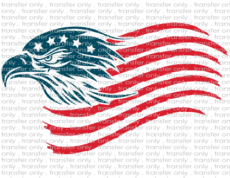 Eagle Flag - Waterslide, Sublimation Transfers