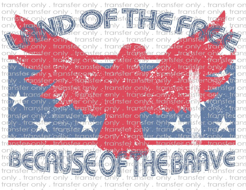 Land of The Free Retro - Waterslide, Sublimation Transfers