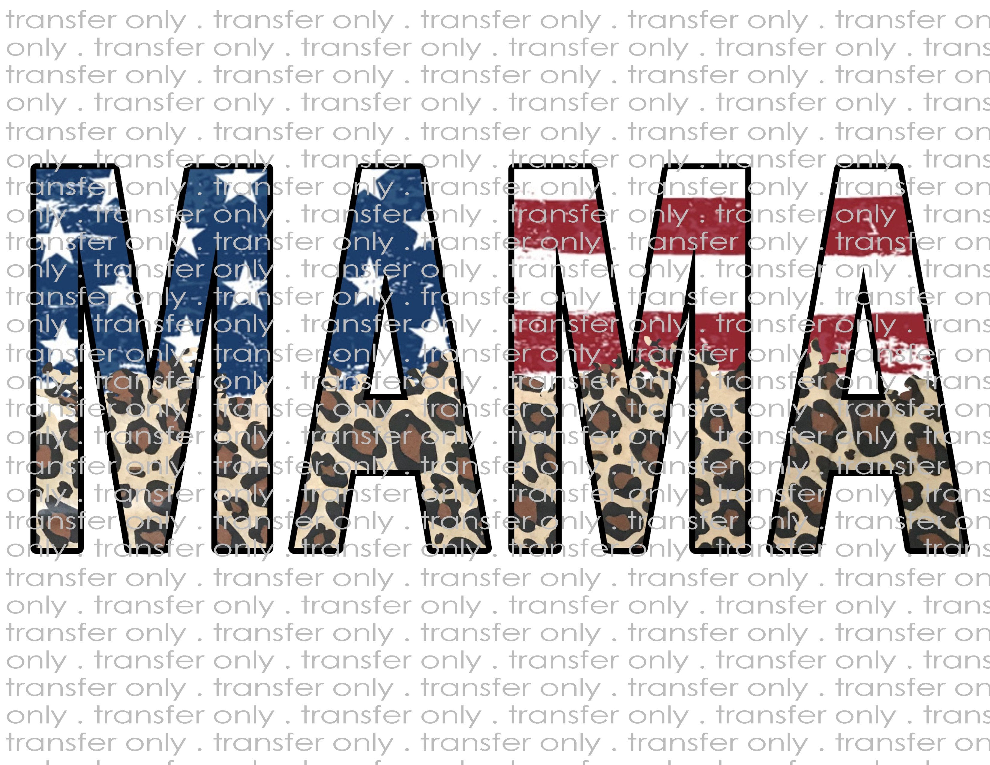 Patriotic Mama - Waterslide, Sublimation Transfers