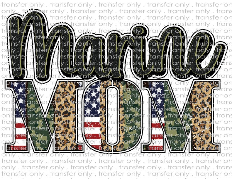 Marine Mom - Waterslide, Sublimation Transfers