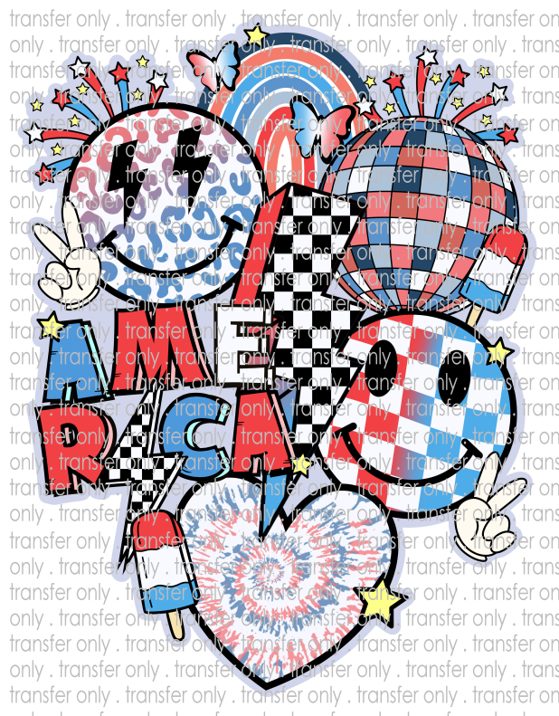 America - Waterslide, Sublimation Transfers