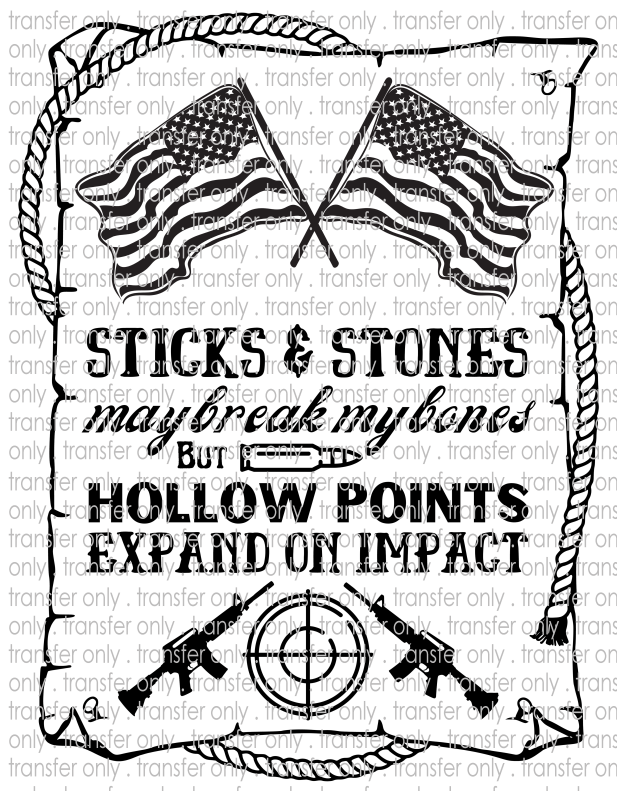 Sticks & Stones - Waterslide, Sublimation Transfers