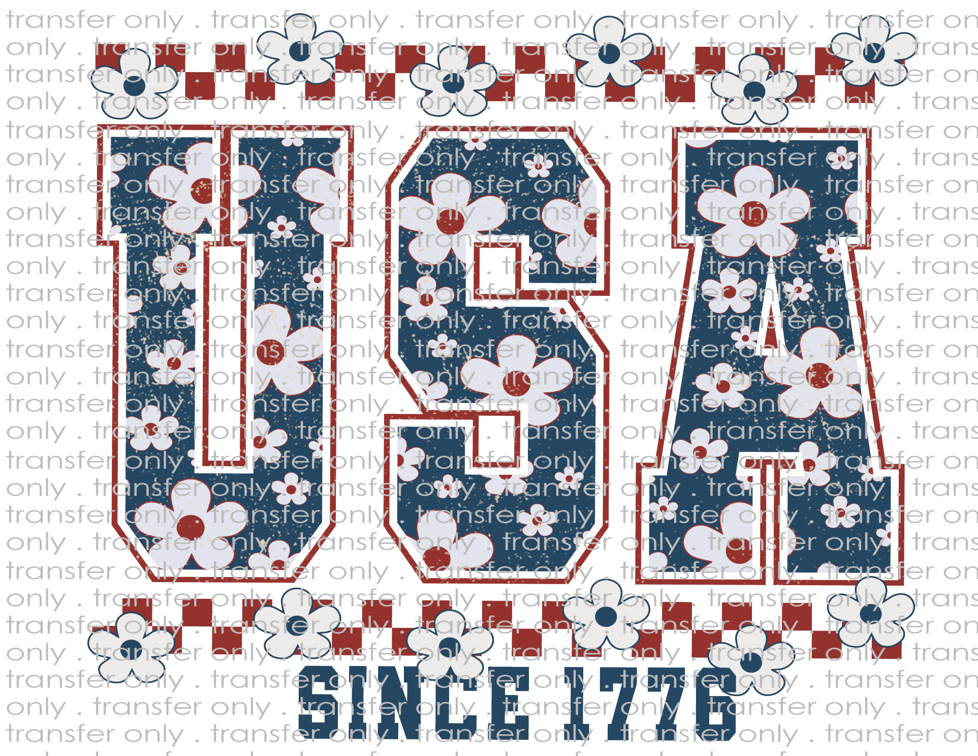 USA - Waterslide, Sublimation Transfers