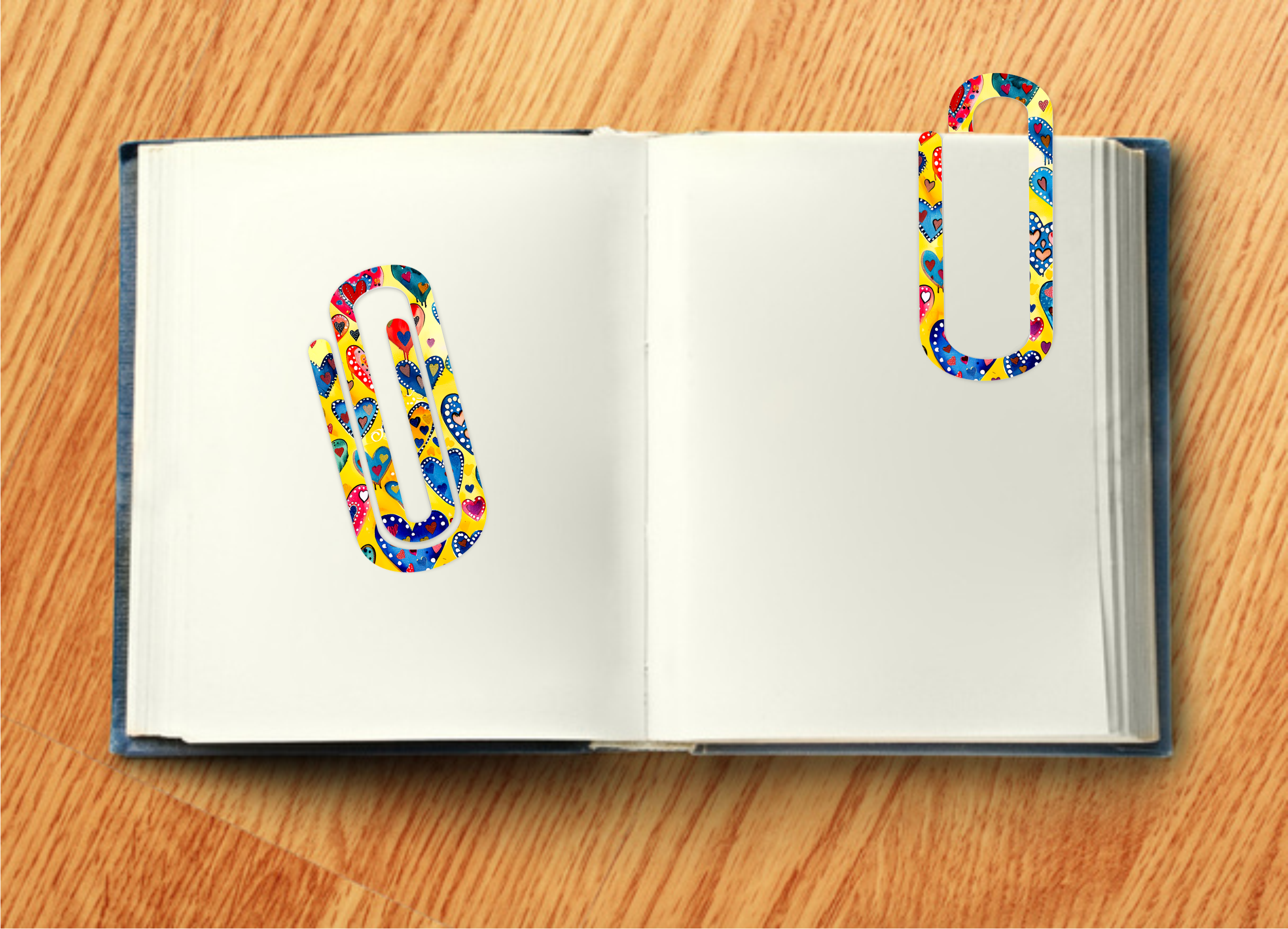 Hearts - Jumbo Paper Clip Transfer