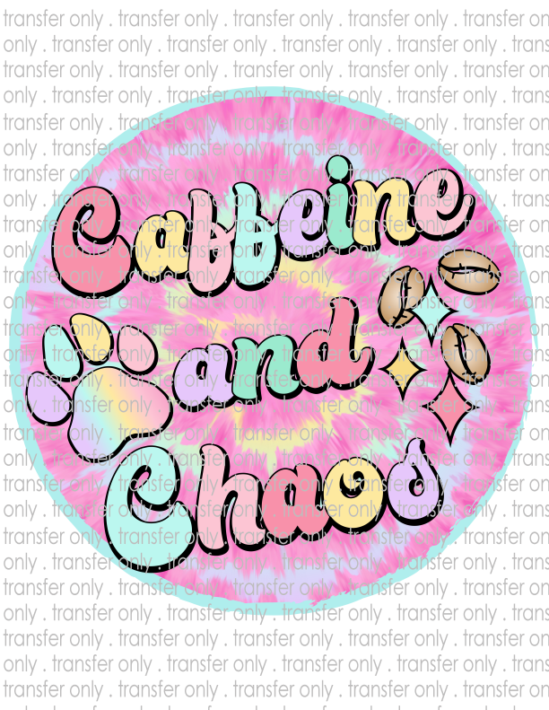 Caffeine & Chaos - Waterslide, Sublimation Transfers