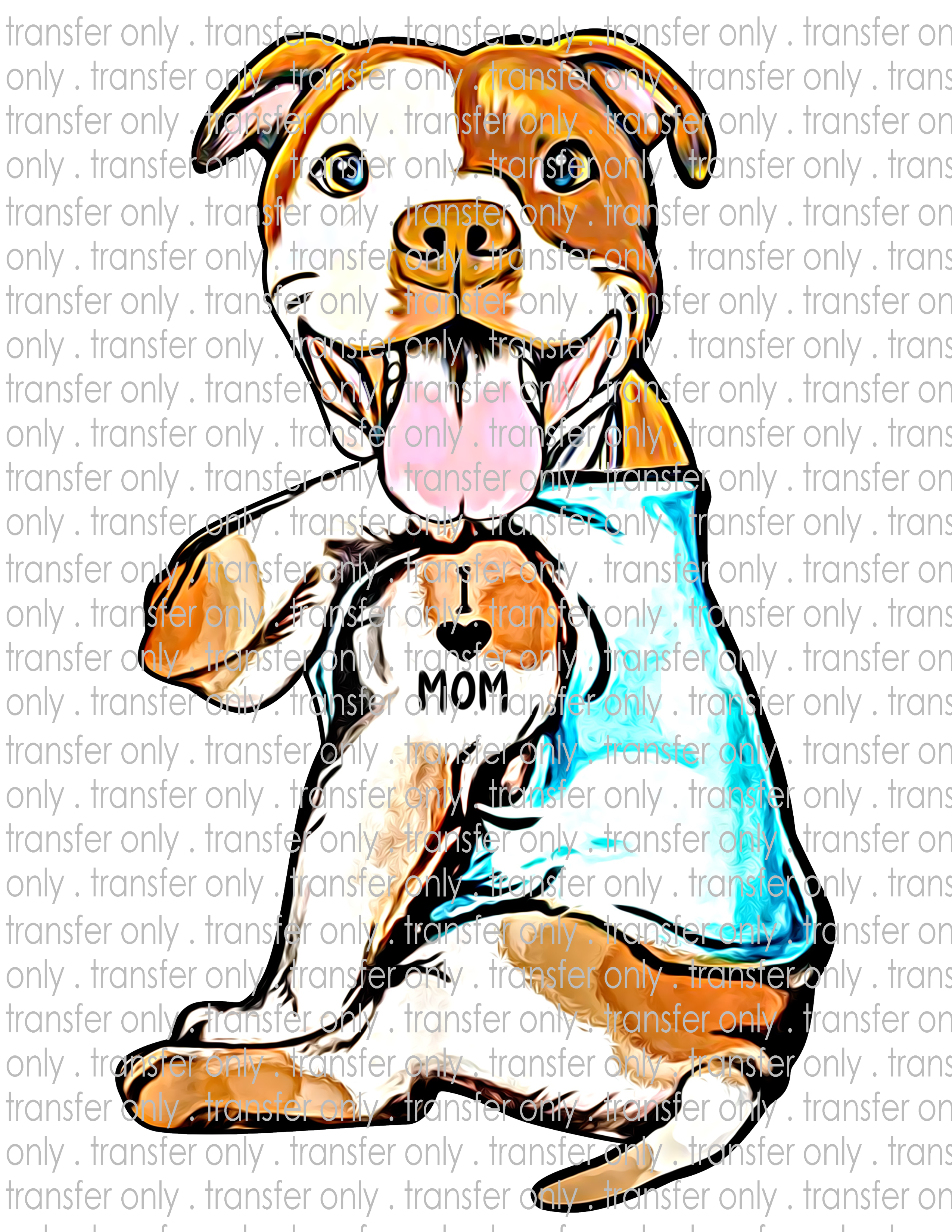 Pit Tattoo - Love Mom - Waterslide, Sublimation Transfers