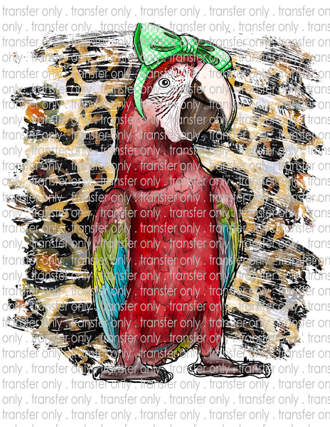 Leopard Parrot - Waterslide, Sublimation Transfers