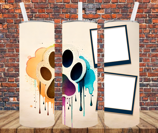 2 Images - Pets - Add Your Own Photos - Sublimation Tumbler Wrap