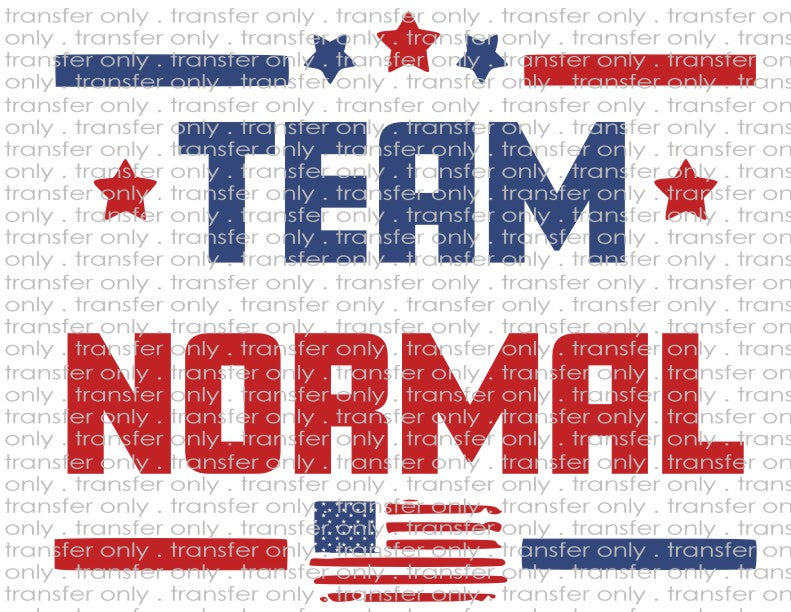 Team Normal - Waterslide, Sublimation Transfers