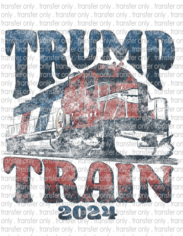 Trump Train - Waterslide, Sublimation Transfers