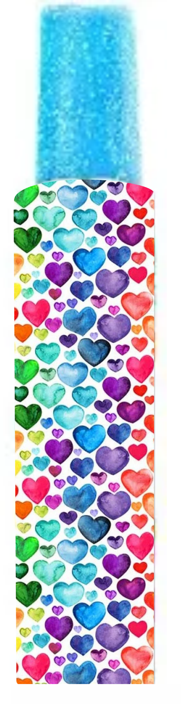 Colorful Hearts - Popsicle Holder Design - Sublimation Transfers