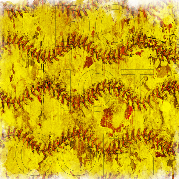 Distressed Softball - Full Pattern - Vinyl, Sublimation Transfers