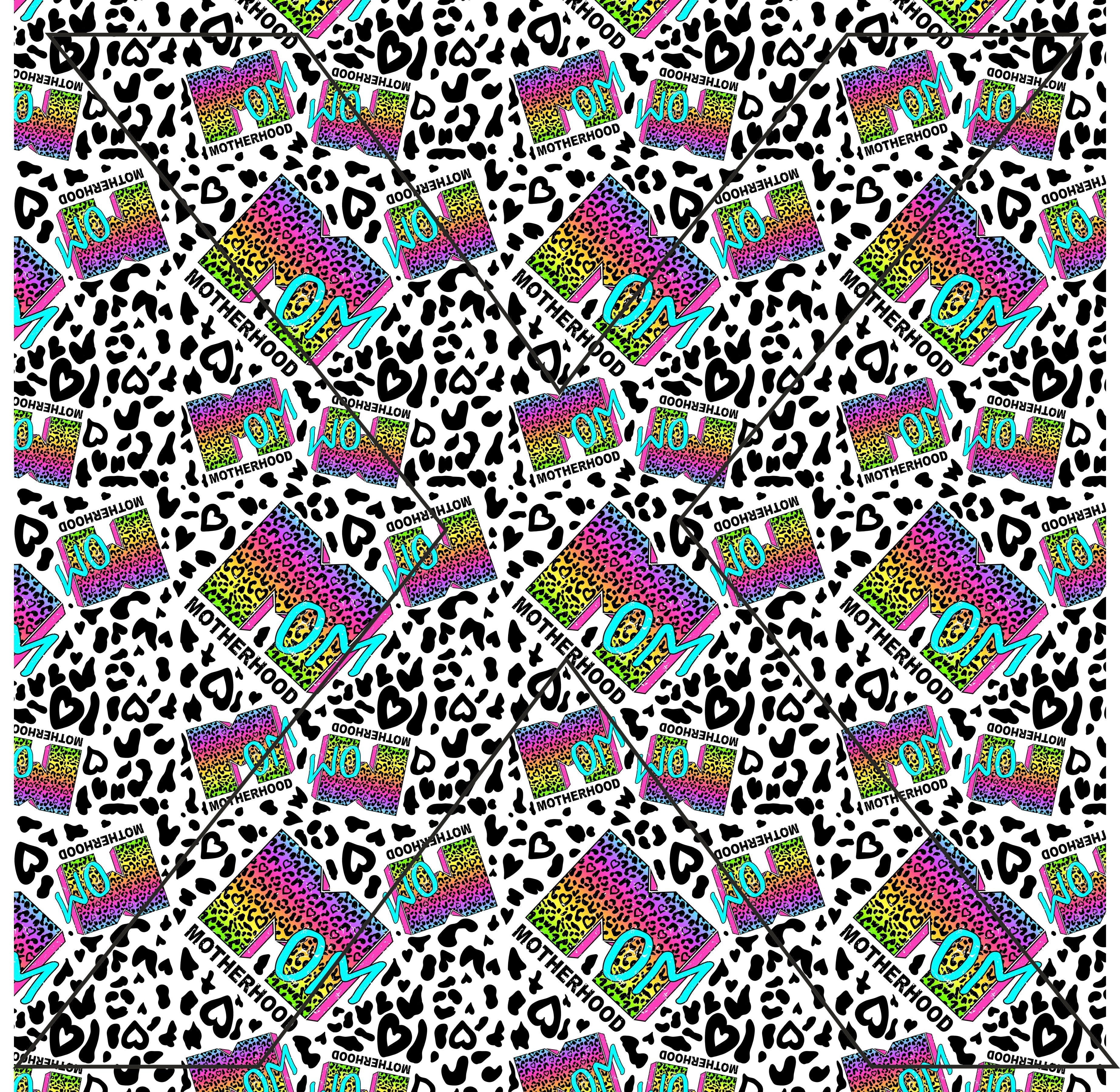 Motherhood Retro - Full Pattern - Vinyl, Sublimation Transfers